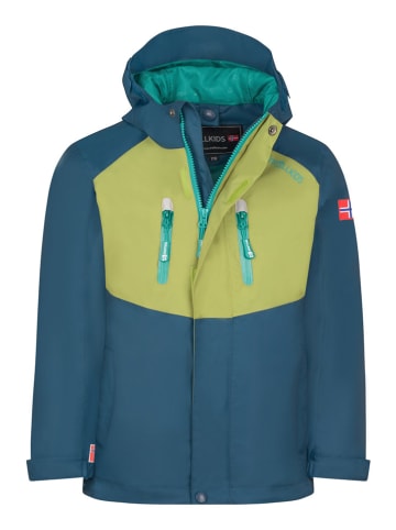 Trollkids Regenjas "Nusfjord" blauw/groen