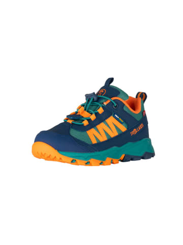 Trollkids Trekkingschuhe "Tronfjell" in Dunkelblau/ Grün/ Orange