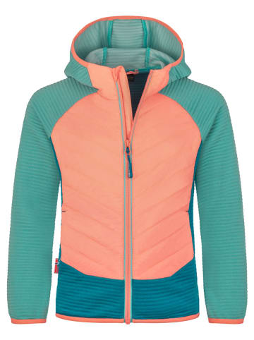 Trollkids Hybrid-Fleecejacke "Sirdal" in Hellblau/ Rosa