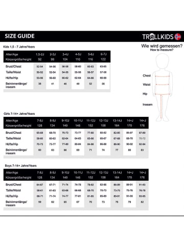 Trollkids Hybride fleece vest "Sirdal" lichtblauw/lichtroze
