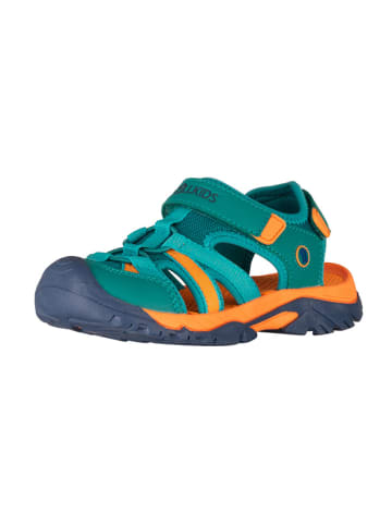 Trollkids Halbsandalen "Stavanger Sandal XT" in Blau/ Orange/ Grün