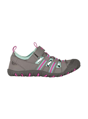 Trollkids Enkelsandalen "Sandefjord" antraciet/lichtblauw/lichtroze