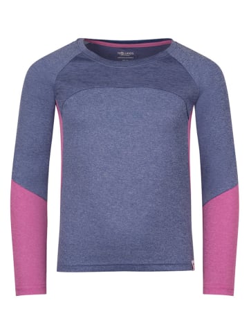 Trollkids Funktionsshirt "Seiland" in Rosa/ Dunkelblau