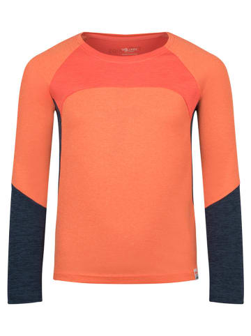 Trollkids Funktionsshirt "Seiland" in Orange/ Dunkelblau