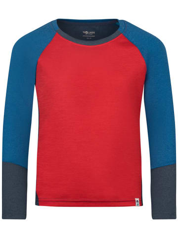Trollkids Functioneel shirt "Seiland" blauw/rood