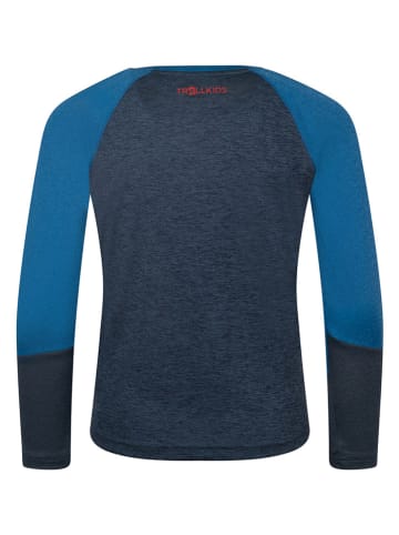 Trollkids Functioneel shirt "Seiland" blauw/rood