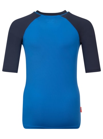 Trollkids Badeshirt "Haukland T" in Blau/ Dunkelblau
