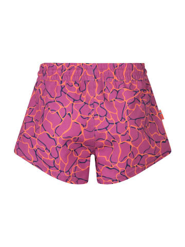 Trollkids Badeshorts "Haukland" in Pink/ Orange/ Dunkelblau