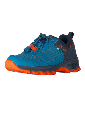 Trollkids Wanderschuhe "Trolltunga Hiker Low XT" in Blau/ Orange