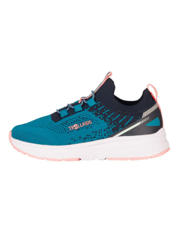 Trollkids Sneakers "Balestrand" in Blau/ Schwarz/ Rosa