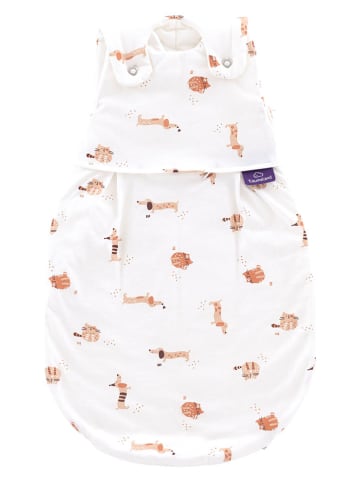 Träumeland Außenschlafsack "Cats&Dogs" in Weiß/ Orange - 2,5 TOG