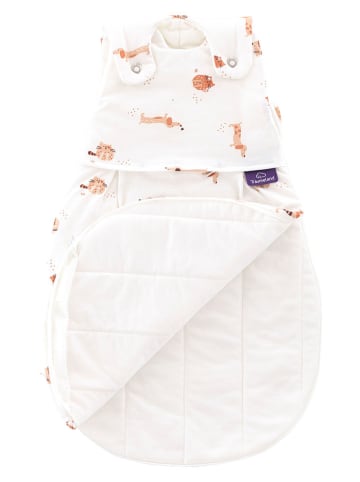 Träumeland Außenschlafsack "Cats&Dogs" in Weiß/ Orange - 2,5 TOG