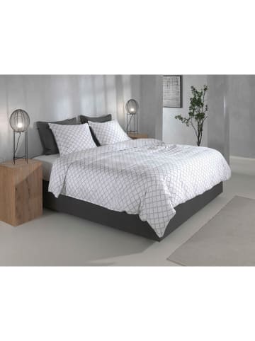 Zo!Home Mako-satijnen beddengoedset "Satinado" wit