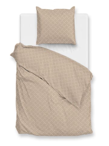 Zo!Home Mako-satijnen beddengoedset "Satinado" beige