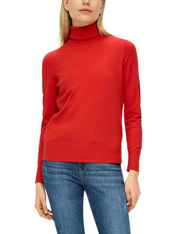 s.Oliver Rollkragenpullover in Rot