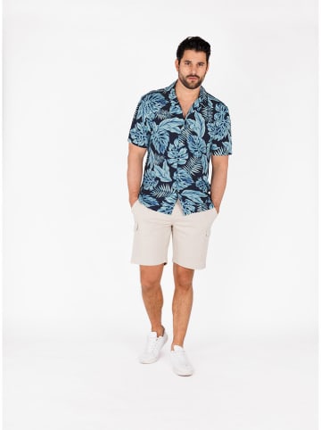 KEY LARGO Hemd "Belize" in Hellblau/ Dunkelblau