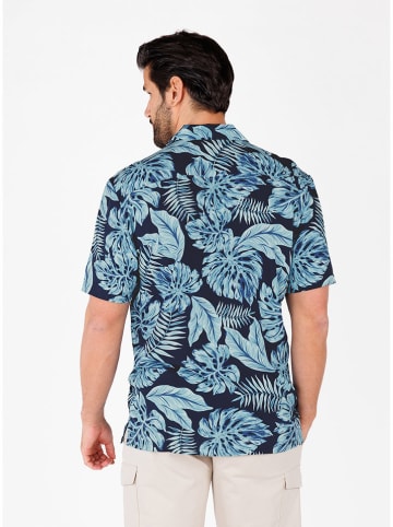 KEY LARGO Hemd "Belize" in Hellblau/ Dunkelblau