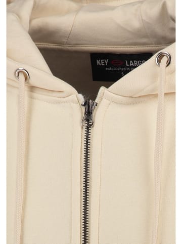 KEY LARGO Sweatjacke "Confidence" in Beige