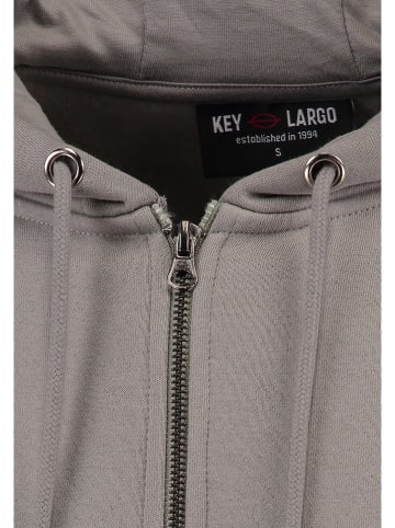 KEY LARGO Sweatjacke "Confidence" in Grau