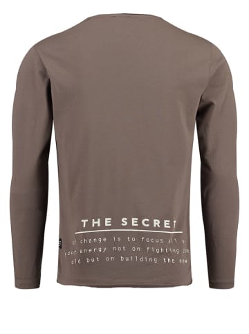 KEY LARGO Koszulka "Klfocus" w kolorze szarobrązowym