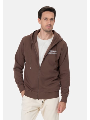 KEY LARGO Sweatjacke "Path" in Braun