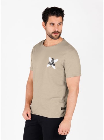 KEY LARGO Shirt "Believe" in Beige