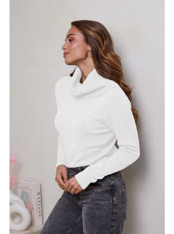 Soft Cashmere Rollkragenpullover in Weiß