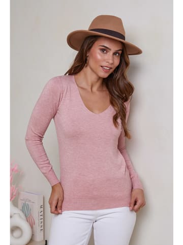 Soft Cashmere Pullover in Rosa