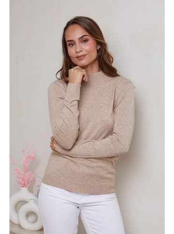 Soft Cashmere Sweter w kolorze beżowym