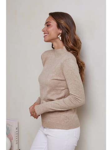 Soft Cashmere Sweter w kolorze beżowym