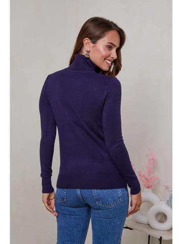 Soft Cashmere Rollkragenpullover in Dunkelblau