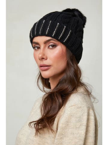 Soft Cashmere Mütze in Schwarz