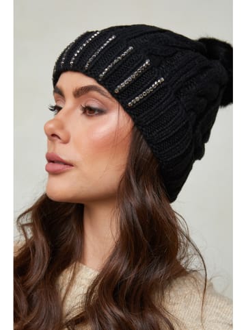 Soft Cashmere Mütze in Schwarz