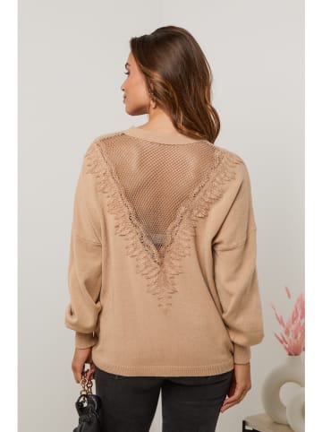 Soft Cashmere Trui lichtbruin