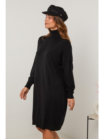 Soft Cashmere Strickkleid in Schwarz
