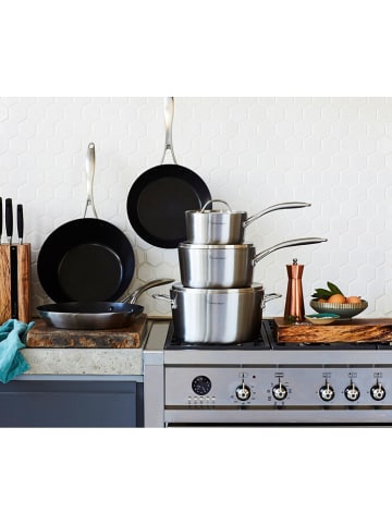 Stanley Rogers Wokpfanne in Silber/ Schwarz - Ø 28 cm 