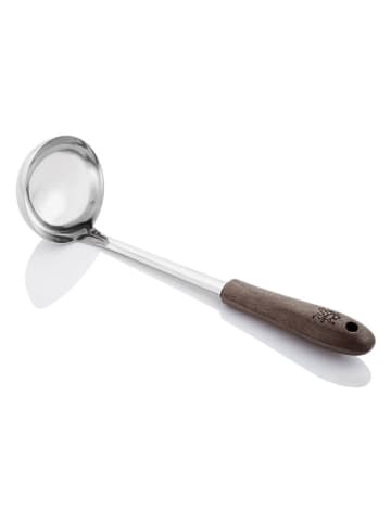 Stanley Rogers Suppenschöpfer in Silber/ Braun - (L)29 cm