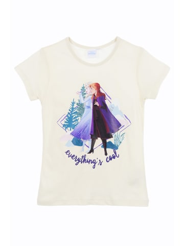 Disney Frozen Koszulka "Kraina Lodu" w kolorze kremowym