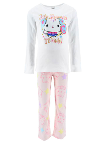 Gabby's Dollhouse Pyjama "Gabby´s Dollhouse" in Weiß/ Rosa