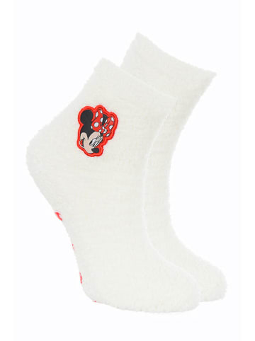 Disney Minnie Mouse 2-delige set: pyjama en sokken "Minnie" crème/rood