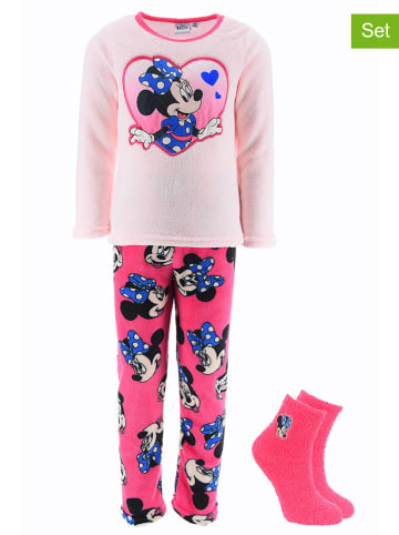 Disney Minnie Mouse 2-częściowy zestaw "Minnie" w kolorze jasnoróżowo-czerwonym