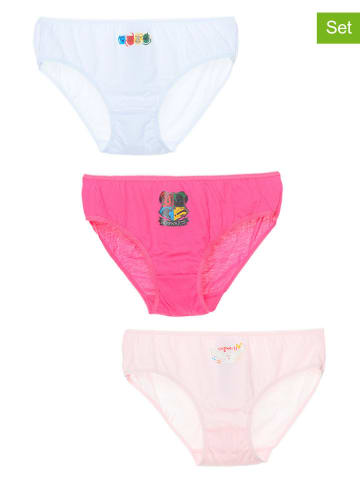 Harry Potter 3er-Set: Slips "Harry Potter" in Weiß/ Pink/ Rosa