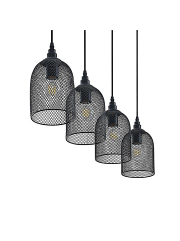 Lindby Hanglamp "Dolcin" zwart - (H)180 x Ø 15 cm