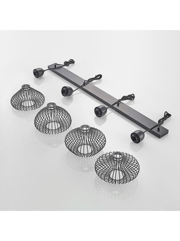 Lindby Hanglamp "Raelyn" zwart - (H)150 x Ø 25 cm