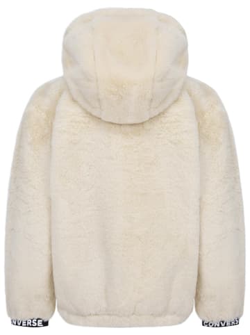 Converse Fleecejacke in Creme