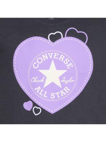 Converse Koszulka w kolorze antracytowo-fioletowym