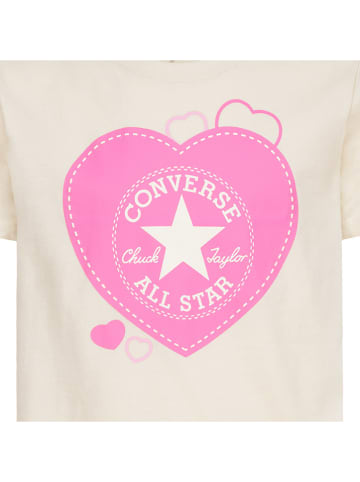 Converse Koszulka w kolorze kremowo-różowym