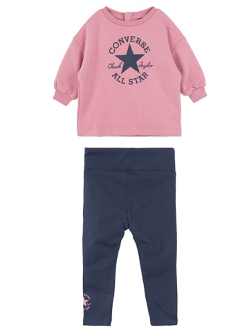 Converse 2tlg. Outfit in Dunkelblau/ Rosa