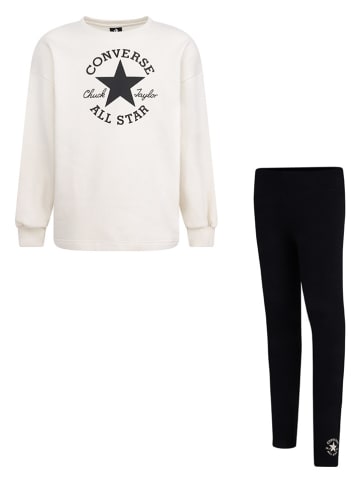 Converse 2-delige outfit wit/zwart