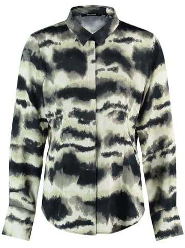 TAIFUN Bluse in Hellgrün/ Schwarz